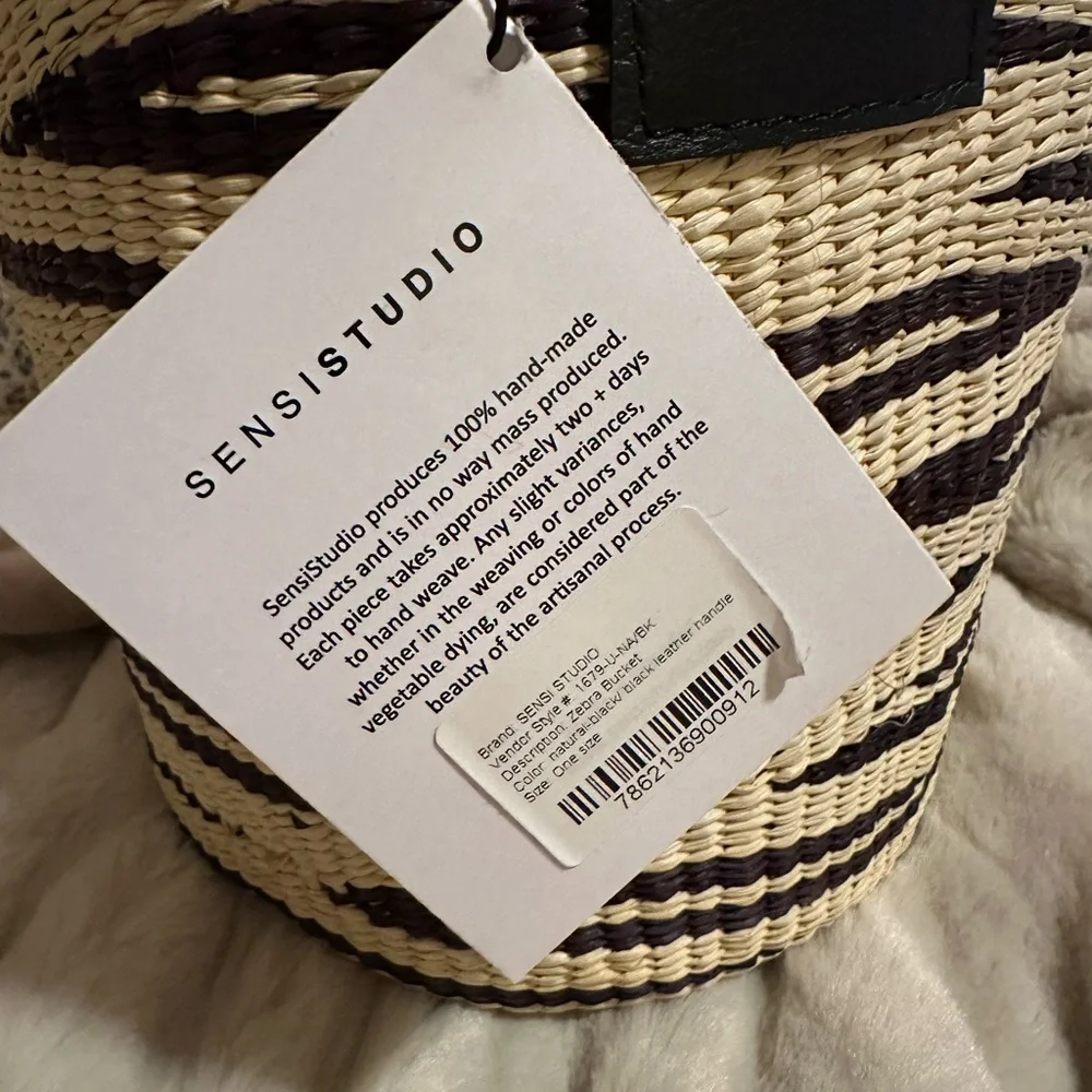 🦓 NWT | Sensi Studio Zebra Bucket Bag 🦓